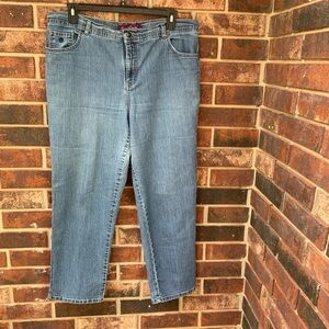 Gloria Vanderbilt Stretch Blue Jeans 18W Average